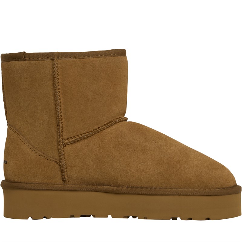 Rugged Gear Dames Bondi Low Plateau Enkellaarzen Bruin