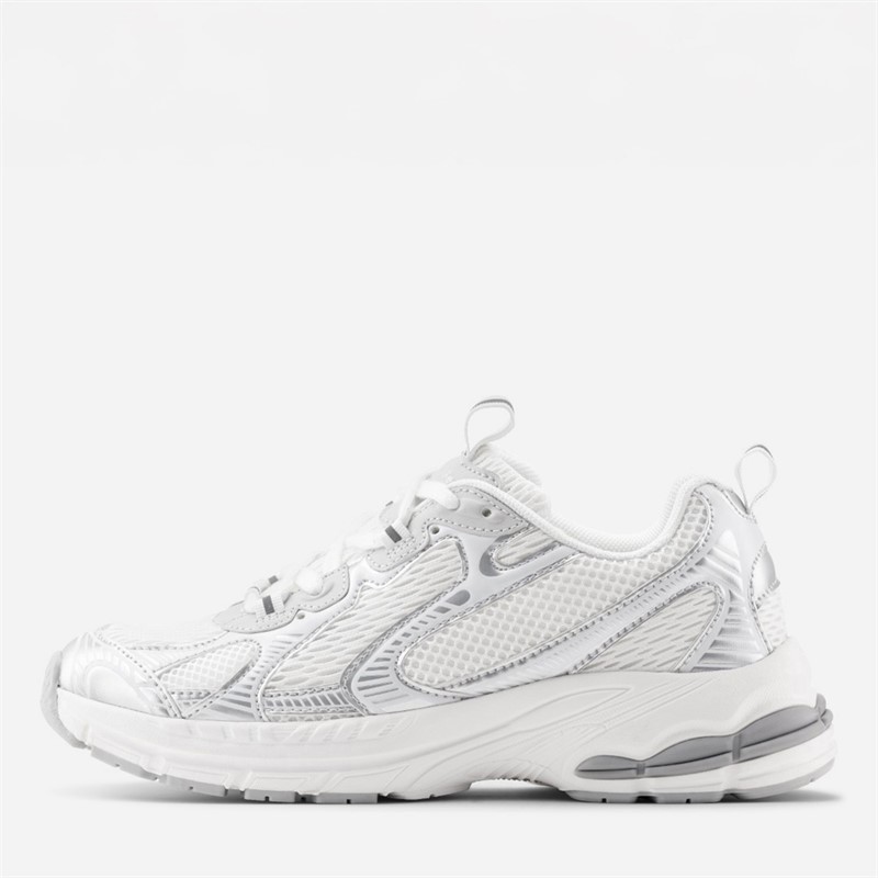 Rugged Gear Buty biało-srebrne kolor White-Silver