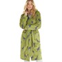 The Night Store Womens Giraffe Robe Green