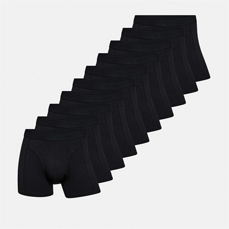 Claudio Boxers en bambou homme, lot de 10, Noir - Taille XXL