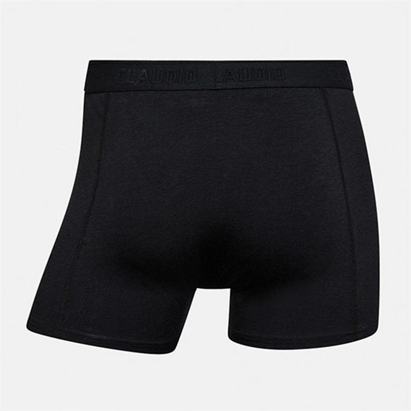 Claudio Heren Set van 10 Bamboe Boxers Zwart