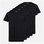 Claudio Heren Vijf Pack T-Shirts Zwart