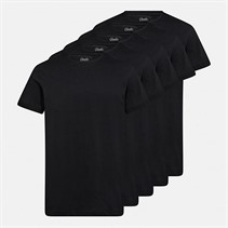 Claudio Heren Vijf Pack T-Shirts Zwart