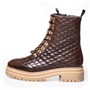 Copenhagen Shoes Dame Quilted Brown 22 Mode støvler Brun