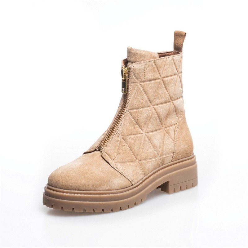 Copenhagen Shoes Dame Moonlight Suede Mode støvler beige