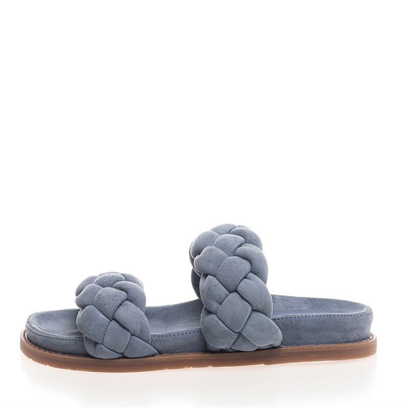 Copenhagen Shoes Dames Fashionista Suède 22 Slippers 0302 Wolk