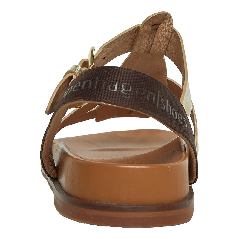 Copenhagen Shoes Sandaler til kvinder Memory Lane 005 Guld
