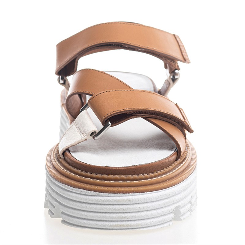 Copenhagen Shoes Damen Sandalen aus Leder Dschungel 063 Sand