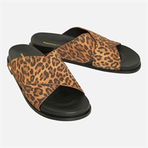 Copenhagen Shoes Stijlvolle Sandalen met Luipaardprint Dames 048 Bruin Luipaard