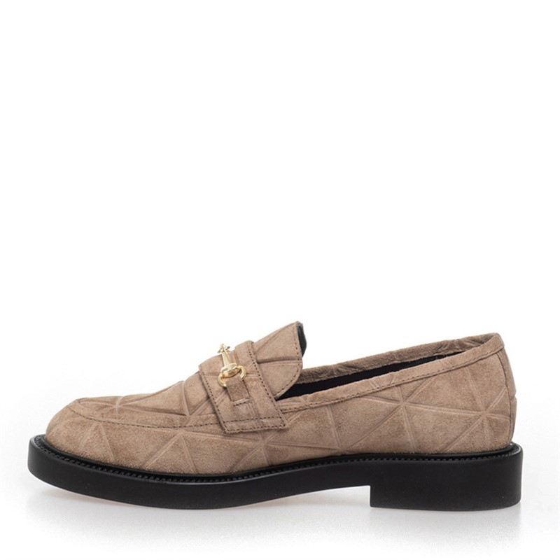 Copenhagen Shoes Dames Suède Loafers 282 Zand