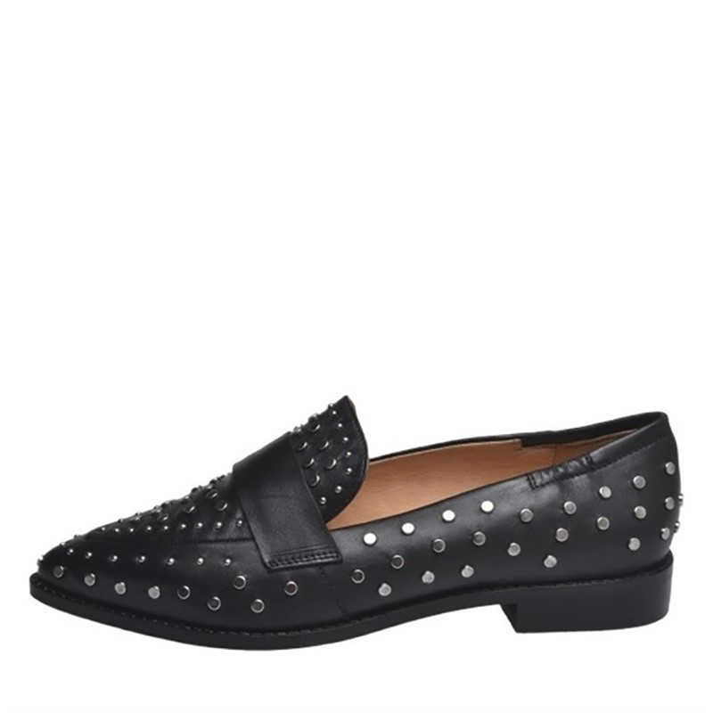 Copenhagen Shoes Dame Molly Læder Loafers 001 Sort
