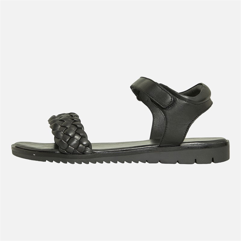 Copenhagen Shoes Piger Sandaler med Sommerfugle 132 Sort Læder