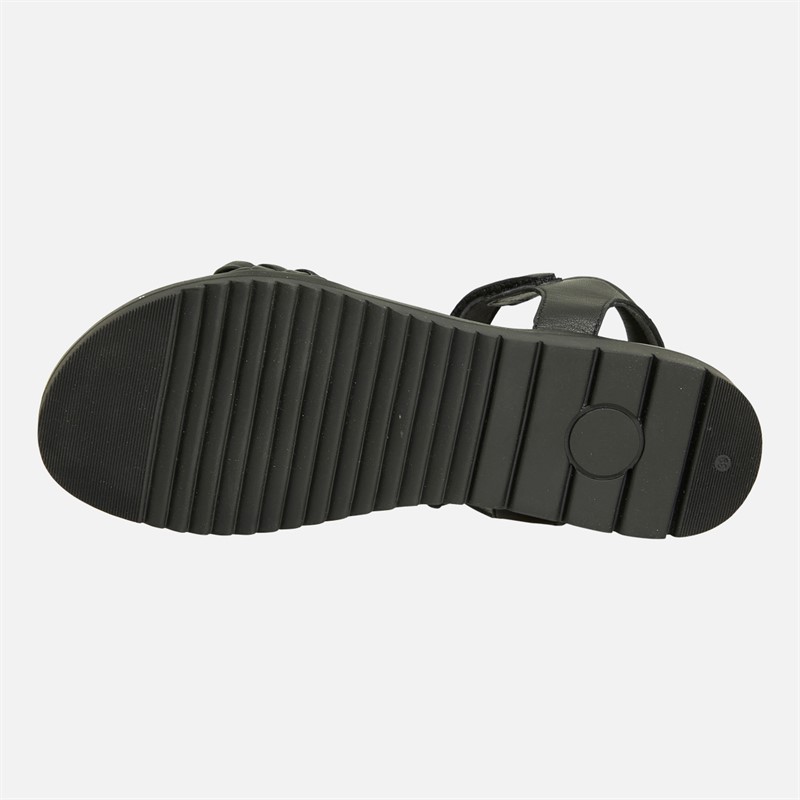 Copenhagen Shoes Piger Sandaler med Sommerfugle 132 Sort Læder