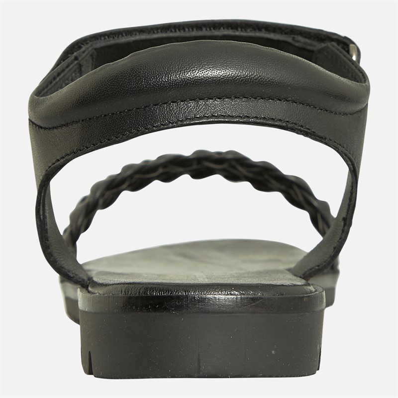 Copenhagen Shoes Piger Sandaler med Sommerfugle 132 Sort Læder