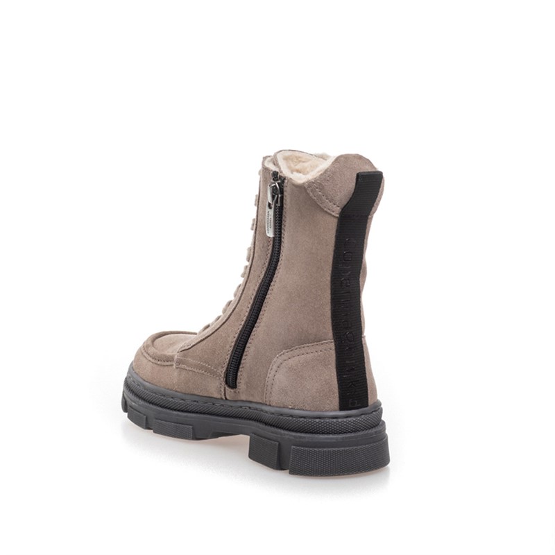 Copenhagen Shoes Bottines en Daim fourrées Olivia Girl Fille 003 Taupe