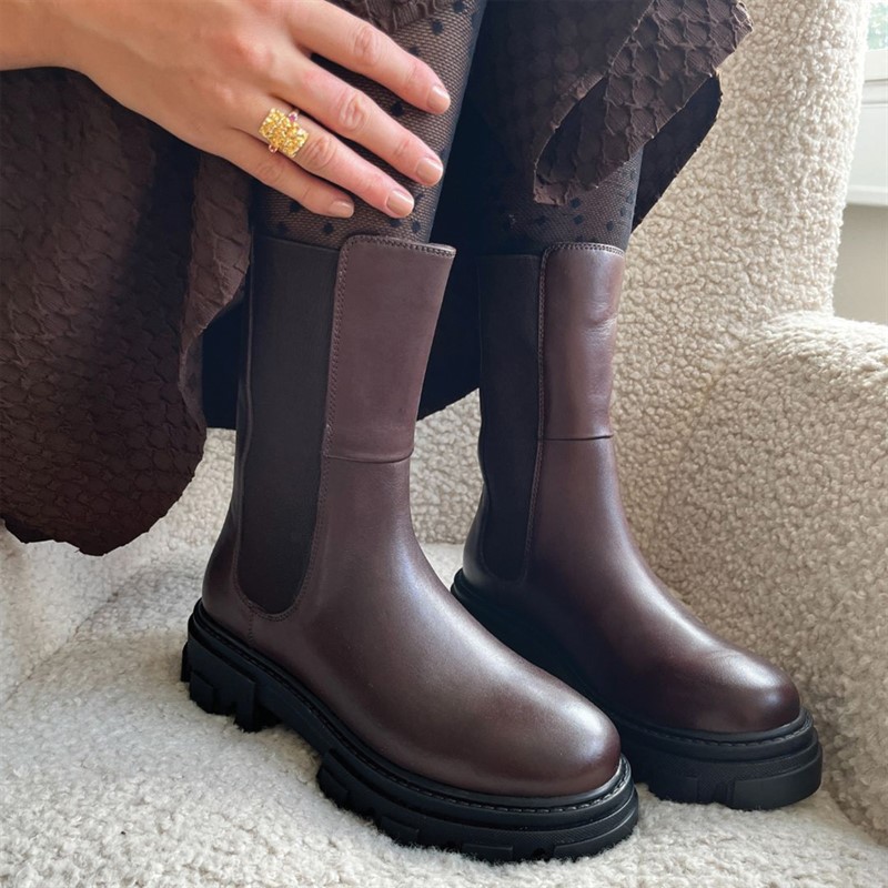 Copenhagen Shoes Damen Penny Mädchen Stiefel 123 Dunkelbraun