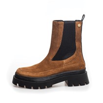 Copenhagen Shoes Damesschoenen My Meisjes  And Me Suède Laarzen 0241 Cognac