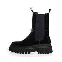 Copenhagen Shoes Stijlvolle Laarzen Dames Citroen 038 Zwart Lak