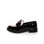 Copenhagen Shoes 0010 loafers dla niej kolor czarny/biało-kremowy/czarny