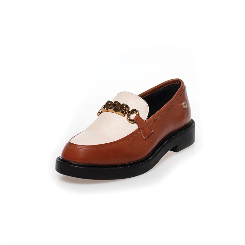 Copenhagen Shoes Feel loafers dla niej kolor Cognac/Nude
