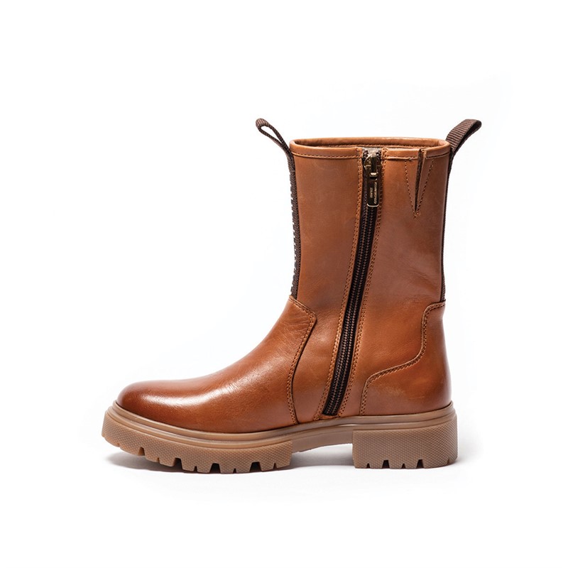 Copenhagen Shoes Piger Furstøvler For Glamour Piger Cognac 0241