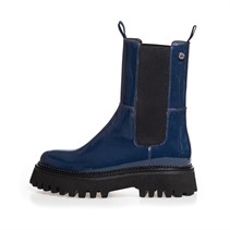 Copenhagen Shoes Dames Lemon Patent Laarzen 00039 Donkerblauwe Patent