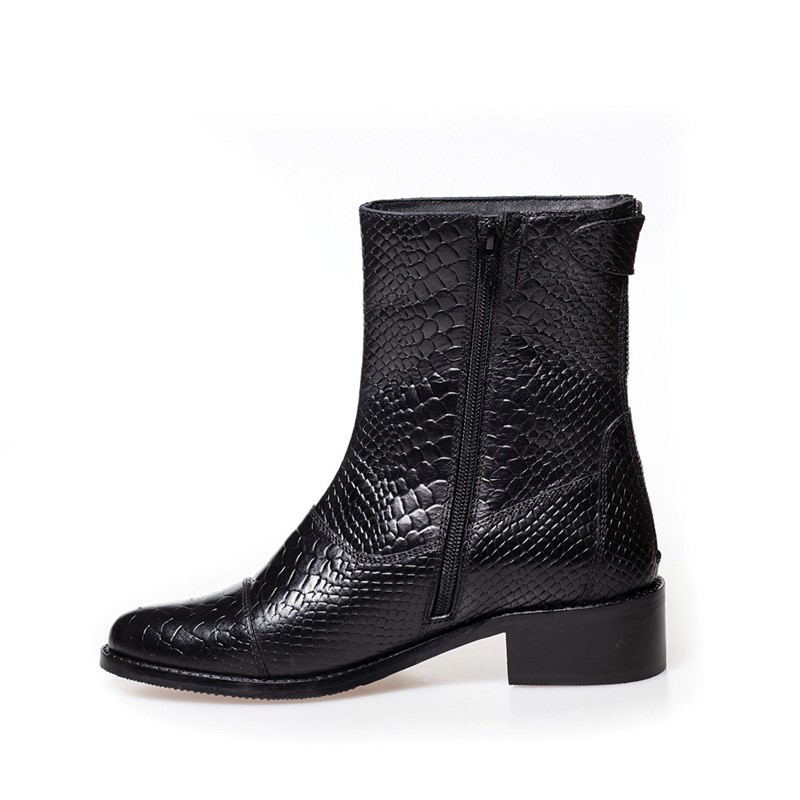 Copenhagen Shoes Zwarte laarzen Dames 001 Zwart