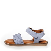 Copenhagen Shoes Piger Sølv Ruskind Sandaler 0034 Lyseblå