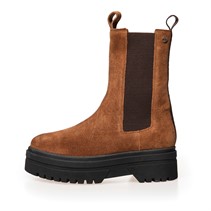 Copenhagen Shoes Dame Gående Ruskind København Støvler 0241 Cognac