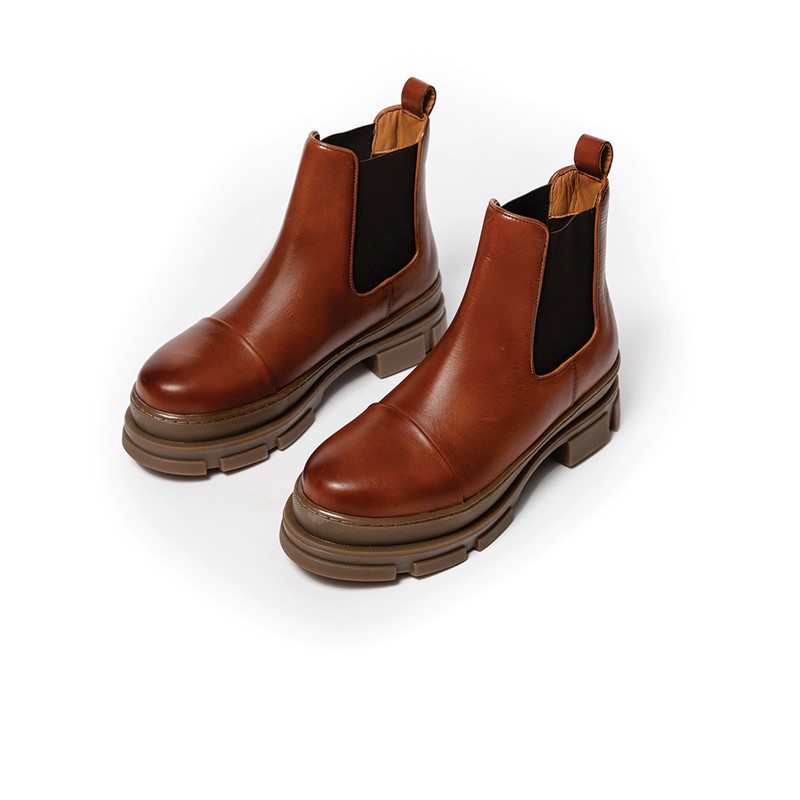 Copenhagen Shoes Damen Looking Like You Stiefel 0241 Cognac