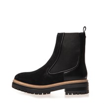 Copenhagen Shoes Dame Efterår 21 Ruskind Støvler 001 Sort