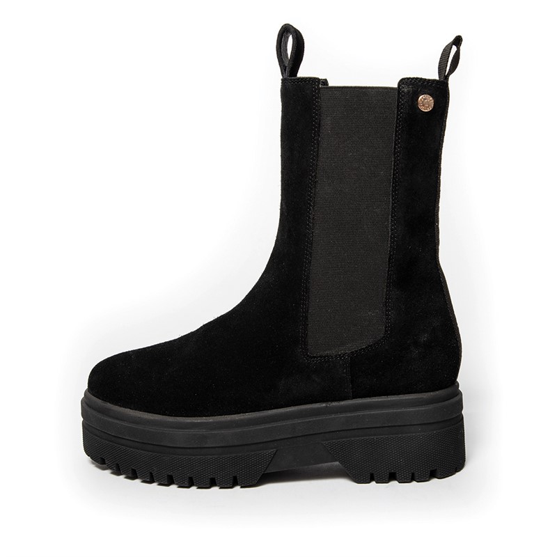 Copenhagen Shoes Damen Going Suede Copenhagen Stiefel 001 Schwarz