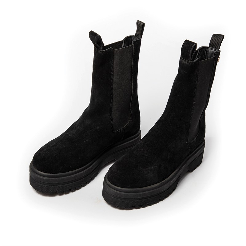 Copenhagen Shoes Damen Going Suede Copenhagen Stiefel 001 Schwarz