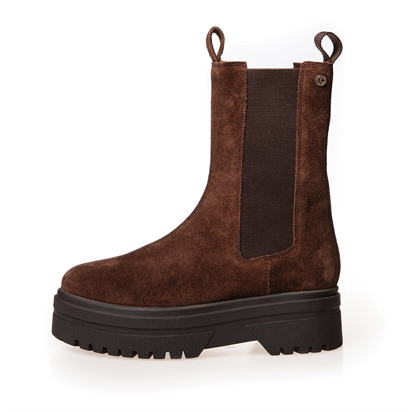 Copenhagen Shoes Damen Going Suede Copenhagen Stiefel 0035 Dunkelbraun (Coffee Bean)