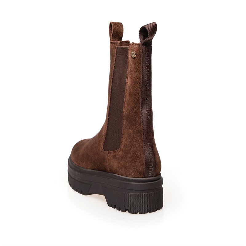 Copenhagen Shoes Damen Going Suede Copenhagen Stiefel 0035 Dunkelbraun (Coffee Bean)