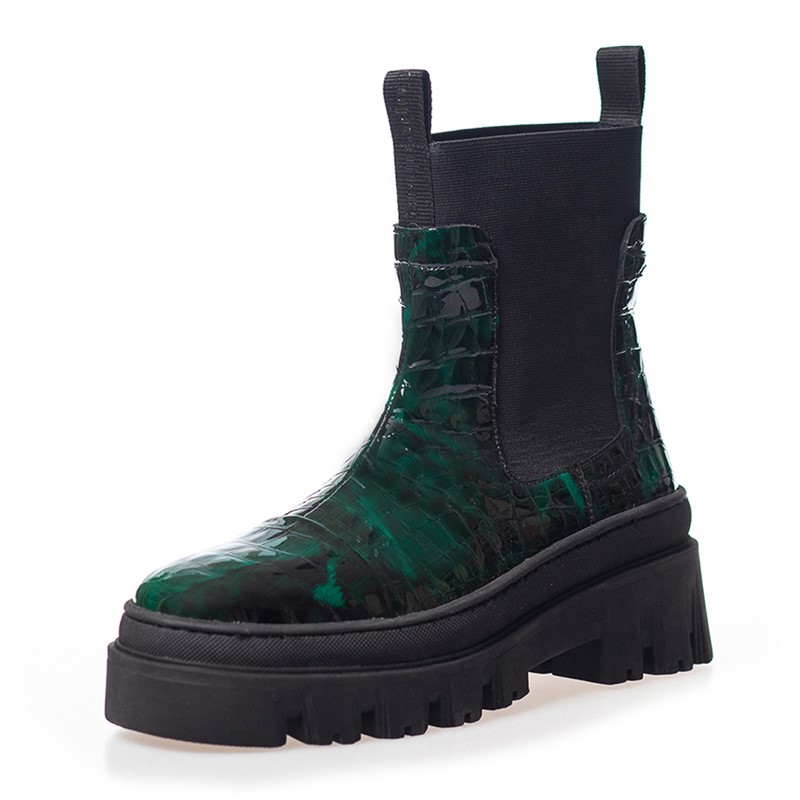 Copenhagen Shoes Damen Keep On Dreaming Stiefel 2244 Dunkelgrün