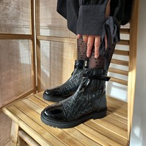 Copenhagen Shoes Dames Be My Guest Laarzen 0011 Zwart Lak