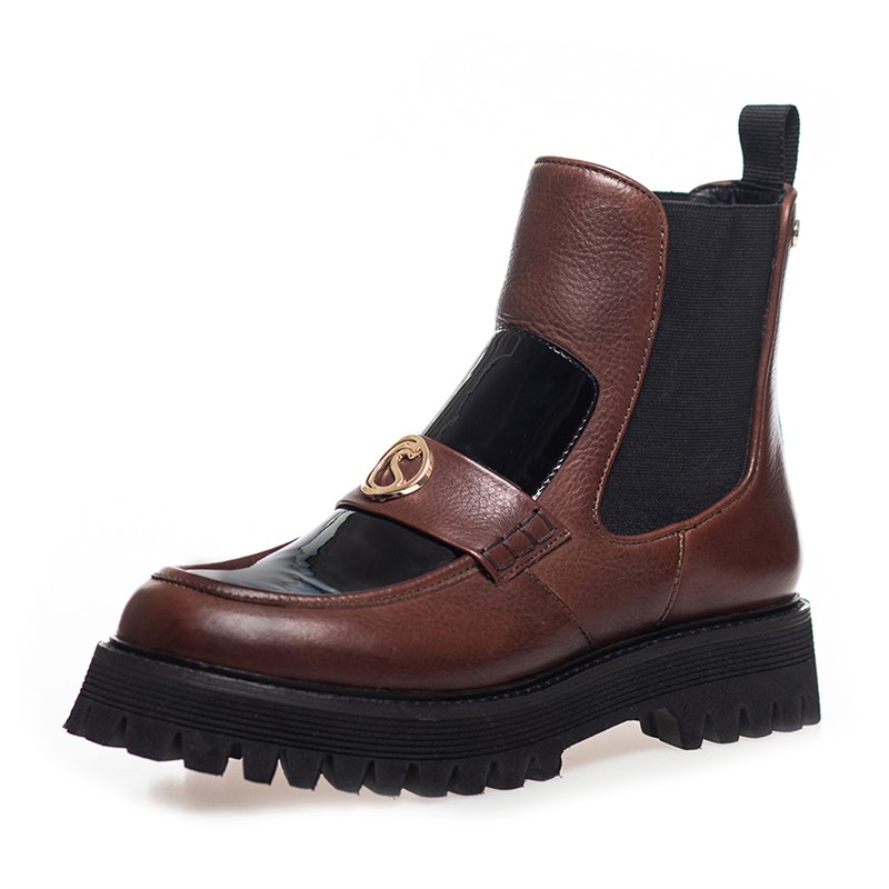 Copenhagen Shoes Damen Magic Walk Stiefel 0499 Braun Schwarz