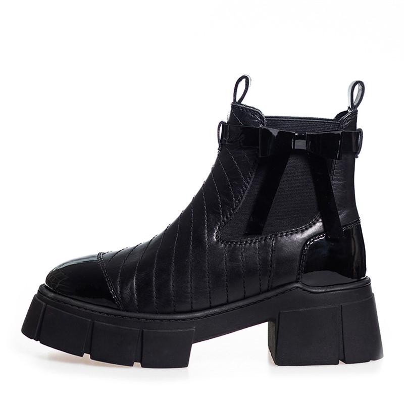 Copenhagen Shoes Damen Stiefel 0011 Schwarz Lack