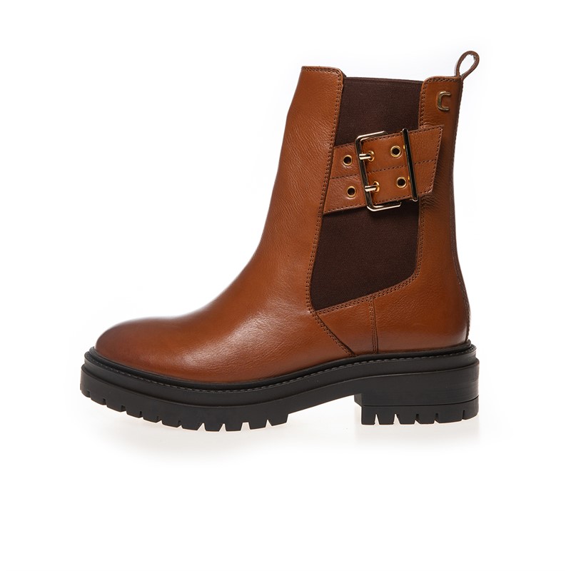 Copenhagen Shoes Damenschuhe es ist wie Herbst Stiefel 0241 Cognac