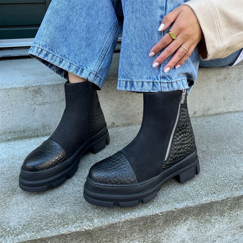 Copenhagen Shoes Damen Gute Laune Nur Stiefel 0001 Black