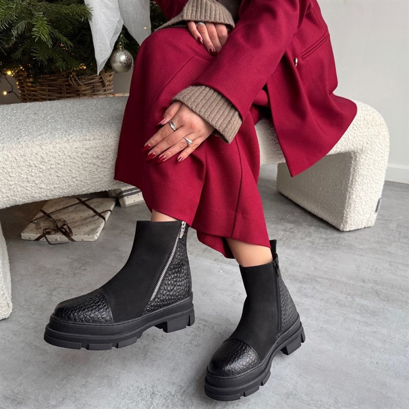 Copenhagen Shoes Damen Gute Laune Nur Stiefel 0001 Black