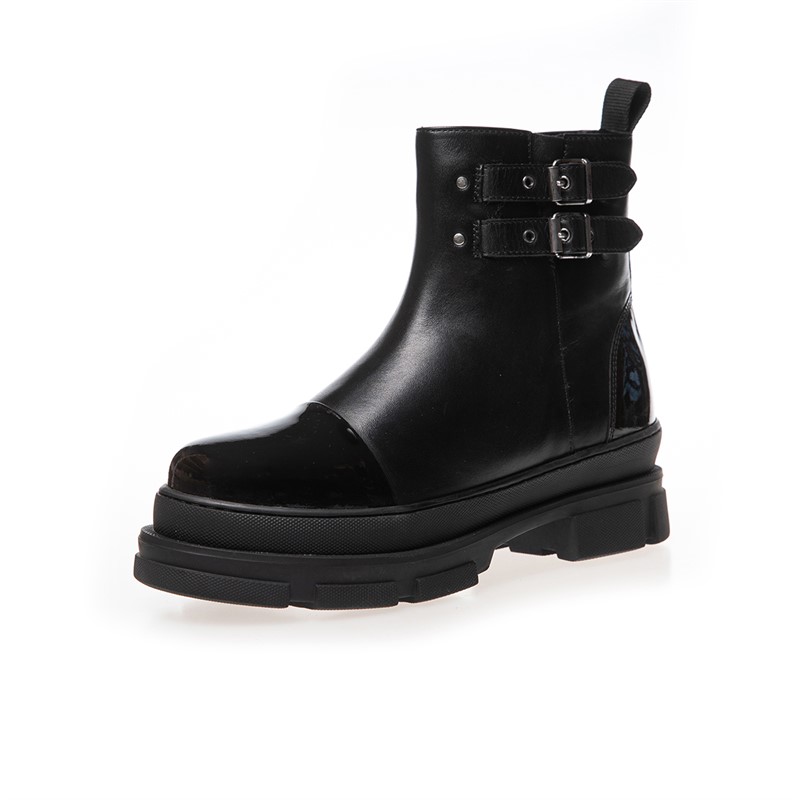 Copenhagen Shoes Damen Folge dem Weg Stiefel 038 Black Patent