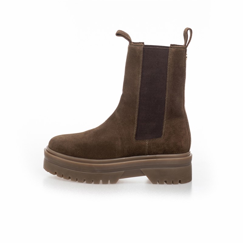 Copenhagen Shoes Damen Gehen Wildleder 22 Stiefel 099 Army W/Brown Sole