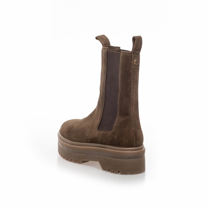 Copenhagen Shoes Damen Gehen Wildleder 22 Stiefel 099 Army W/Brown Sole