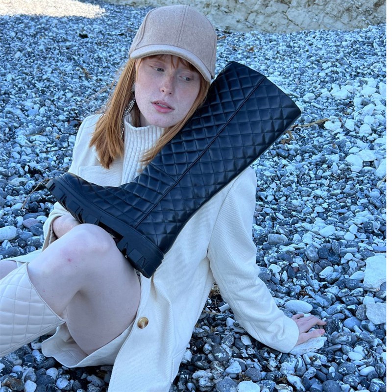 Copenhagen Shoes Damen Emily In Paris Lange Stiefel 0001 Black