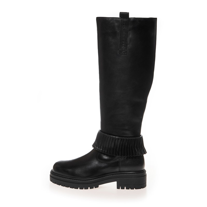 Copenhagen Shoes Damen weil du kannst lange Stiefel 0001 Black