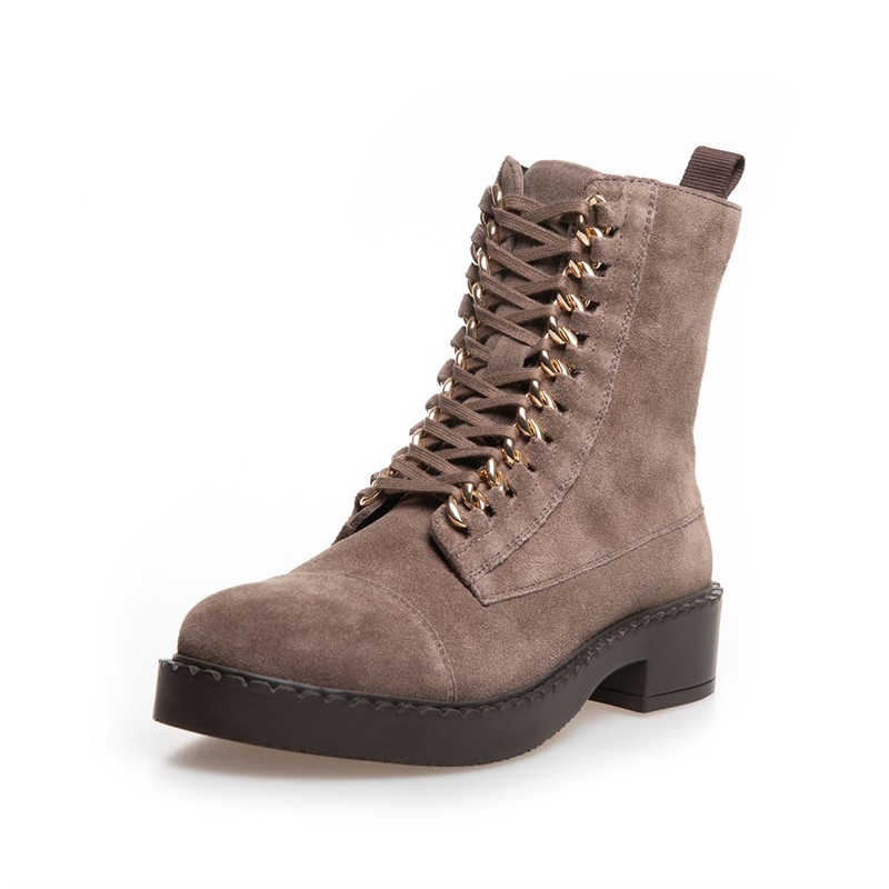 Copenhagen Shoes Damen New Rock Wildleder Stiefel 2827 Smoke