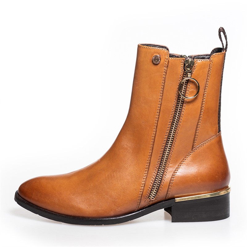 Copenhagen Shoes Damen Neue Fever 22 Cognac Stiefel 0241 Cognac