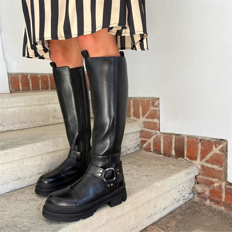 Copenhagen Shoes Damen Follow And Rock Lange Stiefel 0001 Black